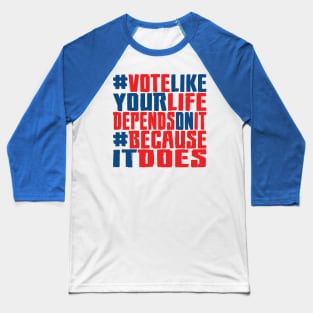 #VOTE4LIFE - Red White & Blue Baseball T-Shirt